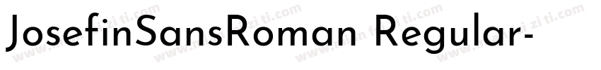 JosefinSansRoman Regular字体转换